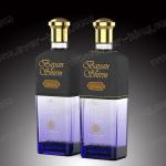 Color Spraying Leather Liquor Glass Bottle Customized 700ml