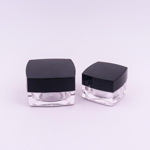 Square Acrylic Cosmetic Jars For Anti Aging Eye Cream 15g 30g 50g Empty Cream