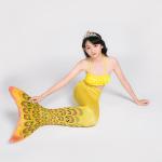 S M L Adult Mermaid Tail Swimsuit With Monofin , Mermaid Bikini Bathing Suit