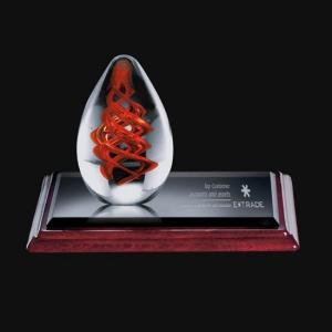 China art glass awards/glass nameplate/crystal award/glass decoration award/crystal art award on sale