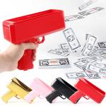 Shooting Money Making It Rain Money Gun Shooter Handheld Fake Bill Dispenser Toy