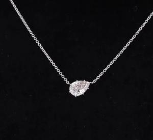 China Synthetic HPHT CVD Lab Grown Diamond Jewelry Necklaces VS Clarity on sale