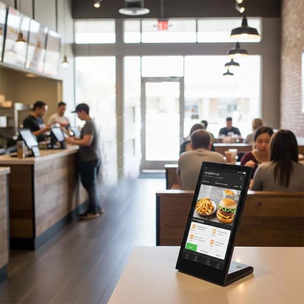 Restaurant Digital Signage with Cloud Management High-Definition Display and Self-Ordering Capabilities