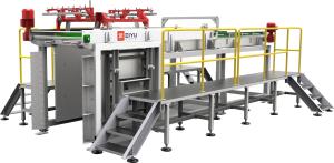 China Water Production Line Glass Bottle Depalletizer Machine High Level 1500Kg 20Kw wholesale