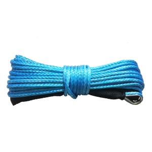China No Kink 8mm X 15m Synthetic Winch Rope Prestretched Smooth Tight Structure wholesale