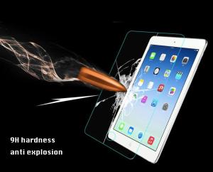 China iPad air/air 2 tempered glass screen protector 0.33 mm ultra-thin 9H hardness transparent wholesale