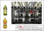 5 Liter Edible Vegetable Olive Oil Piston Filling Machine Servo Motor Driving