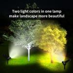 2200mAh 3000K Solar Powered Garden Lights IP65 Four Lighting Modes 500lm