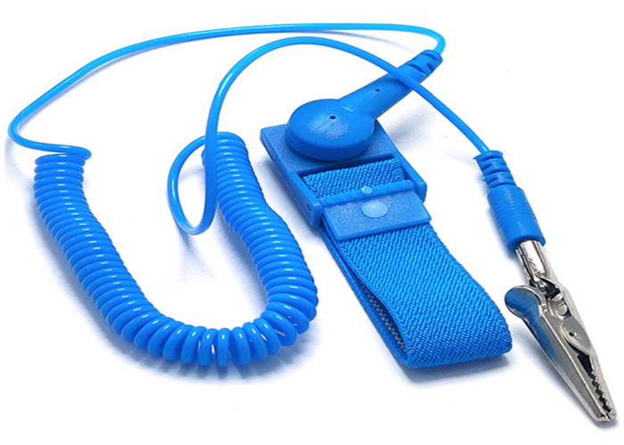 Anti Static Wrist Strap Grounding Conductive Wire For Electronics Factory