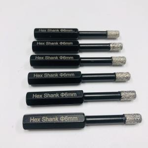 China Tile Hole Saw 6mm Hex Shank Diamond Core Drill Bits For Porcelain wholesale