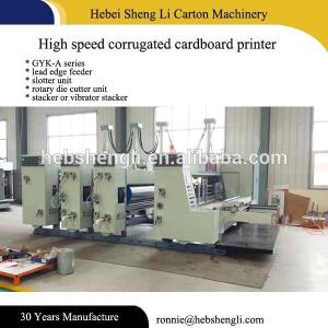 China 2-6 Colors Printing Cardboard Box Making Machine wholesale