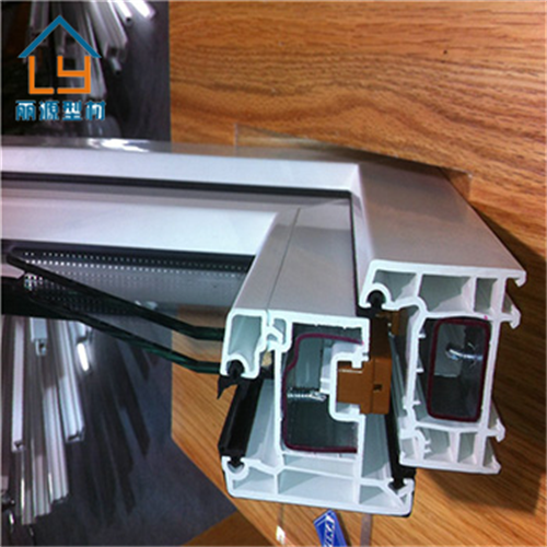 Plastic UPVC Sliding Profile Window And Door Laminated SGS Certified