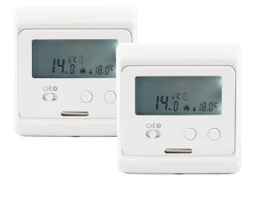 China ABS Material Electronic Room Thermostat Temperature Control Gray Backlight wholesale