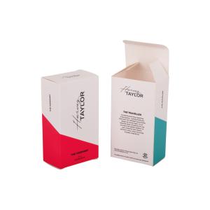 China Luxury Art Paper Perfume Packing Box Rectangle With Clear PVC Inset wholesale