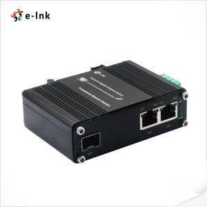 China Fiber Gigabit Media Converter Industrial 2-Port 10/100/1000T 802.3at 60W To 1-Port 100/1000X SFP wholesale