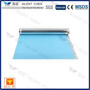China Silver Film IXPE 2mm Flooring Underlayment Width 1.1m 3.6ft wholesale