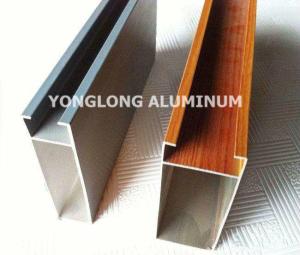 China Multifunctional Curtain Wall Aluminium Profiles For Decoration Rectangle Shape wholesale