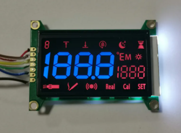 Black 5V VA LCD Display Module with 12 O'clock Viewing Direction and HT1621 Driver IC