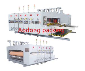 China Corrugated Flexo Printing Slotting Die Cutting Machine Low Noise wholesale