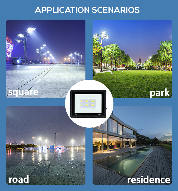 AC85-265V Waterproof IP65 For Playground 10w 30w 50w 80w 120w 250w 400w 500w Slim Led Floodlight 12V