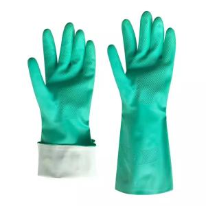 China High quality green latex gloves wholesale