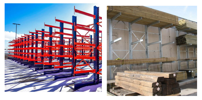 Custom Designed Single / Double Sided Cantilever Racking For Irregular And Bulk Goods