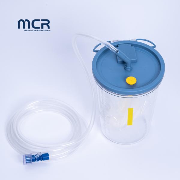 Medical Disposable 1000ml / 1500ml / 3500ml Negative Pressure Vacuum Canister