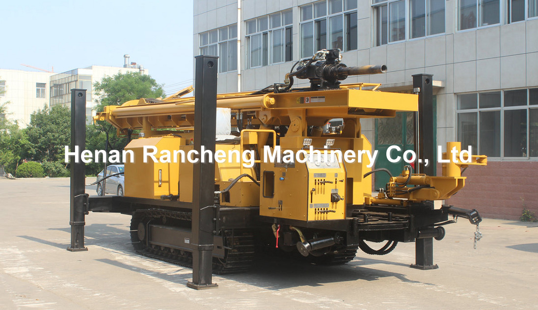 154kw Diesel Crawler Mobile Hydraulic Rotary 800m Mine Deep Hole Underground Water Well Drilling Rig