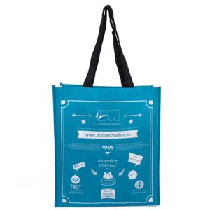 China Water Resistant Polypropylene Tote Bags With Laminated Full Color Printing wholesale