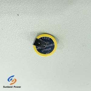 China Rechargeable Lithium Primary Battery ML1220 3.0V 16mAh Coin / Button Cell Battery With Leg on sale