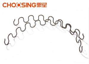 China 8 Ga Silver Sinuous Nosag Springs , 20 &quot; Length D Arch Oil - Tempered Sofa Replacement Springs wholesale