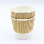 Single Wall Coffee Paper Cup Insulated Disposable Coffee Cups ISO9001