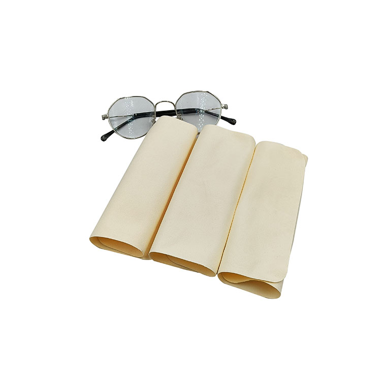 Deerskin Flocking Glasses Wiping Cloth Microfiber Lens Cloths 250gsm