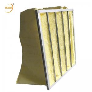 China F8 Fiber Glass Aluminium Alloy Frame Bag Air Filter 65Pa For Air Conditioning wholesale