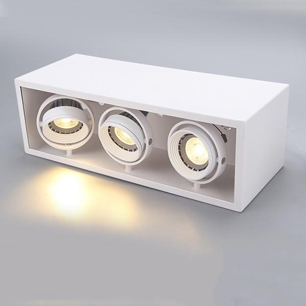 3xGU10 base white ceiling mounted contemporary spotlight housing&interior GU10
