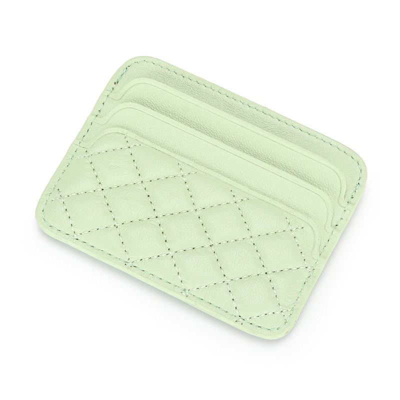 Sheepskin Women's Card Holder with Compact and Ultra-Thin Design Package Weight 0.07kg