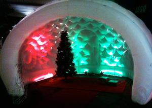 China Semicircular Booth, Advertising Inflatable Stand with LED Light wholesale