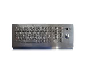 China Wall Mounted Industrial Metal Keyboard IP68 Stainless Steel With Optical Trackball wholesale