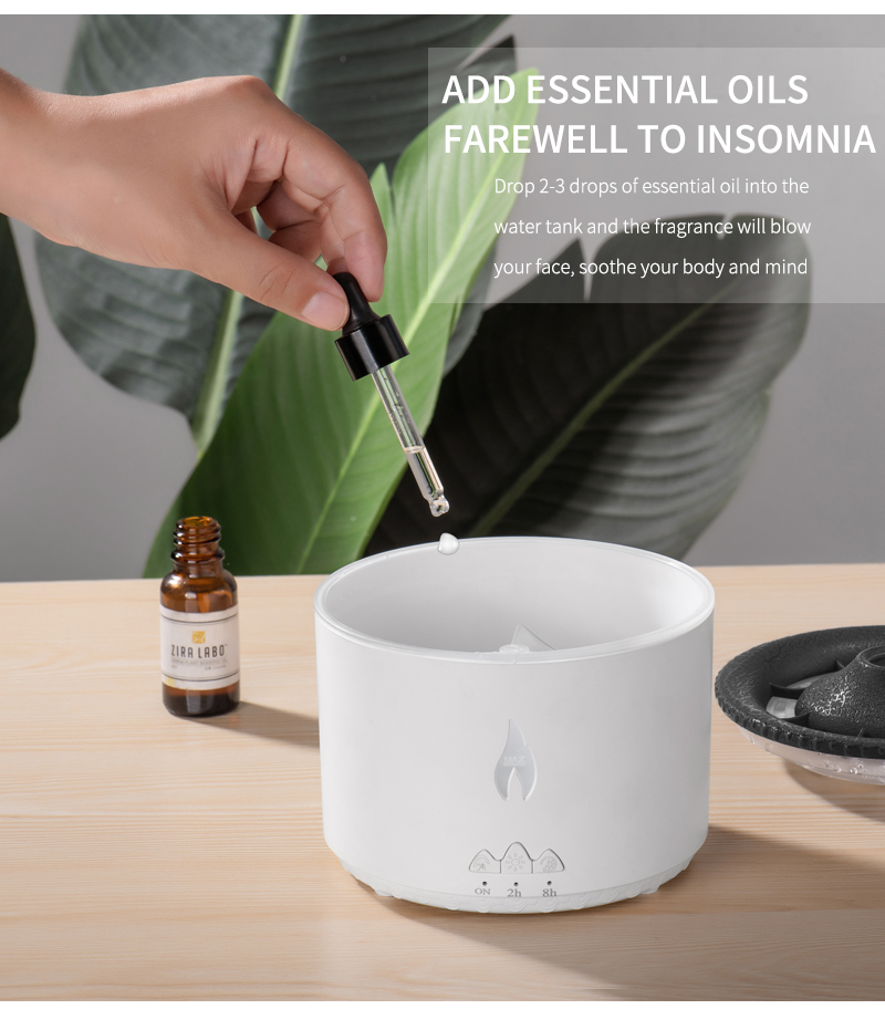 Experience the Difference with 3D Flame Ultrasonic Volcano Humidifier Aroma Diffuser