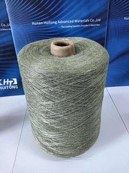 Anti Static Conductive Fire Resistant 10s/2 60% Stainless Steel Fiber With 40%
