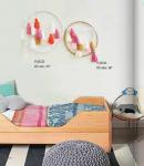 factory wholesale hand made white dream catcher, Indian style pink Feather