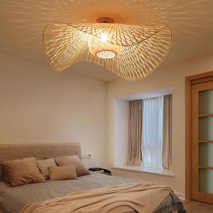 China Tatami Style Rattan Ceiling Lights Shade Restaurant Ceiling Lamp(WH-WA-39) wholesale
