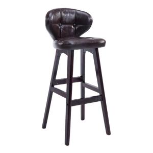 China Mail packing Y Modern Antique Upholstered Wooden Bar Chair Stools Leather High Chair for Bar Table at Affordable wholesale