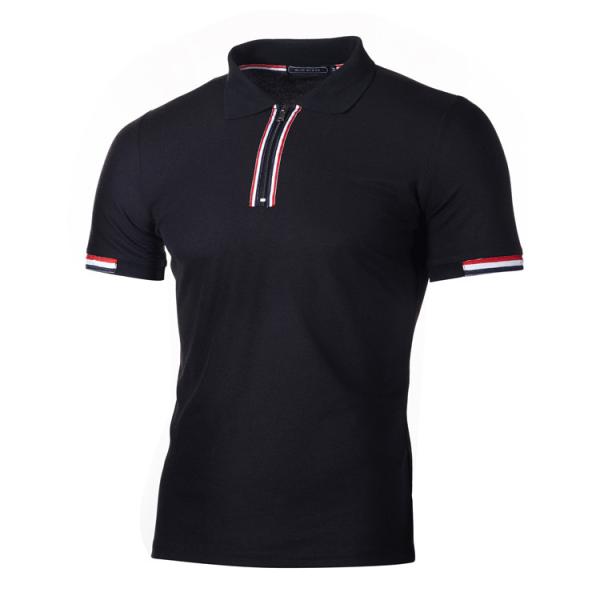 MACTING Custom Men's Half Zip Polo Shirts Colorful or Customized Casual Sport