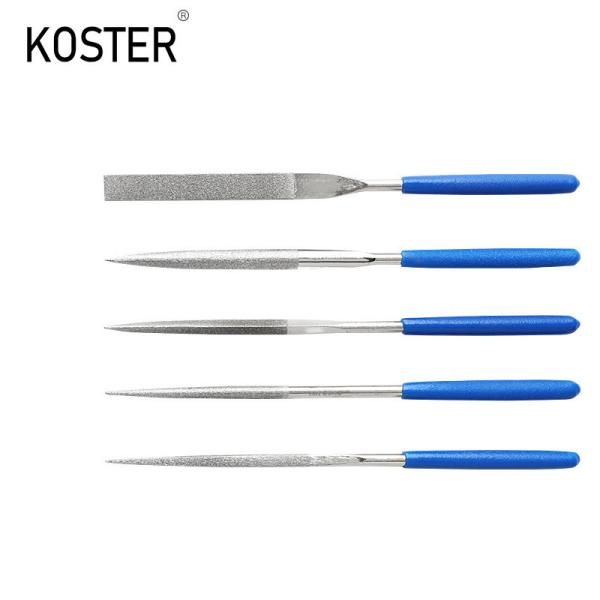 10PCS Plastic Coated Grip Handle Diamond Electroplated Abrasive Needle File