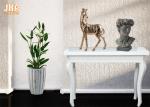 Table Decor Polyresin Zebra Statue Fiberglass Animal Sculpture Gold Leafed