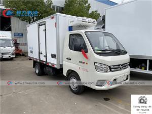 China Foton Xiangling M1 LHD Gasoline Refrigerated Van Truck wholesale