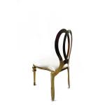 High Density Foam Stainless Steel Chair With Sleek PU Cushion Living Room