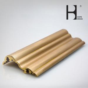 China Anti-corrosion and Decorative Copper Material Profiles Section Brass Alloy Extruding Profile big or small 180mm ISO SGS wholesale
