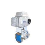 Stainless Steel AC220V Electric Proportional Control Valve PTFE Seal Flange